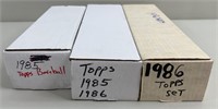 1985 & 86 Topps Baseball Cards