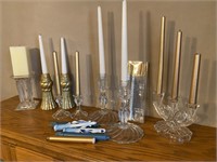 Selection of Taper Candles and Holders