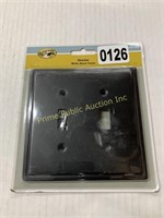 Hampton Bay Sinclair 2-Gang Toggle Wall Plate,