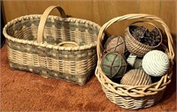 Woven Baskets And Decorations