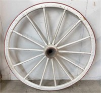 4.5 FT Antique Painted Wagon Wheel