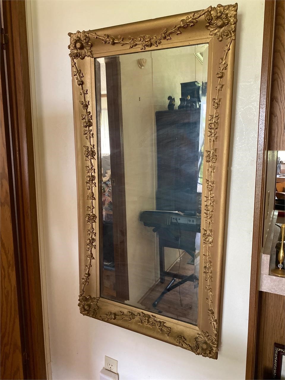 Heavy Antique Hall Mirror