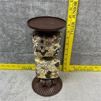 Metal/Ceramic Decorative Candle Holder