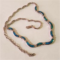 $1000 Silver Opalite Necklace