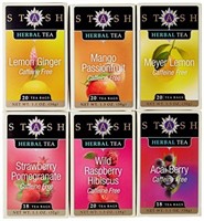 Stash Tea, Fruity Herbal Tea Six Flavor