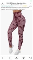 RUUHEE Women Seamless Workout Leggings RED TYE