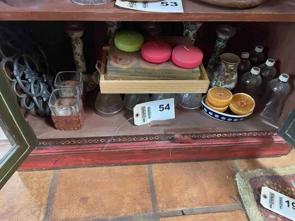 Candles, candle holders & trivets