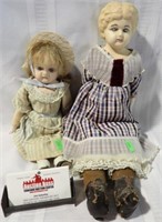 2 EARLY VINTAGE DOLLS