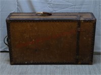 Antique Wardrobe Steamer Trunk ~ 20"x33.5"x9"