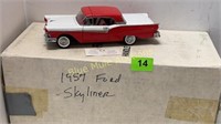 1957 Die Cast Ford Skyliner 1:24 scale in box