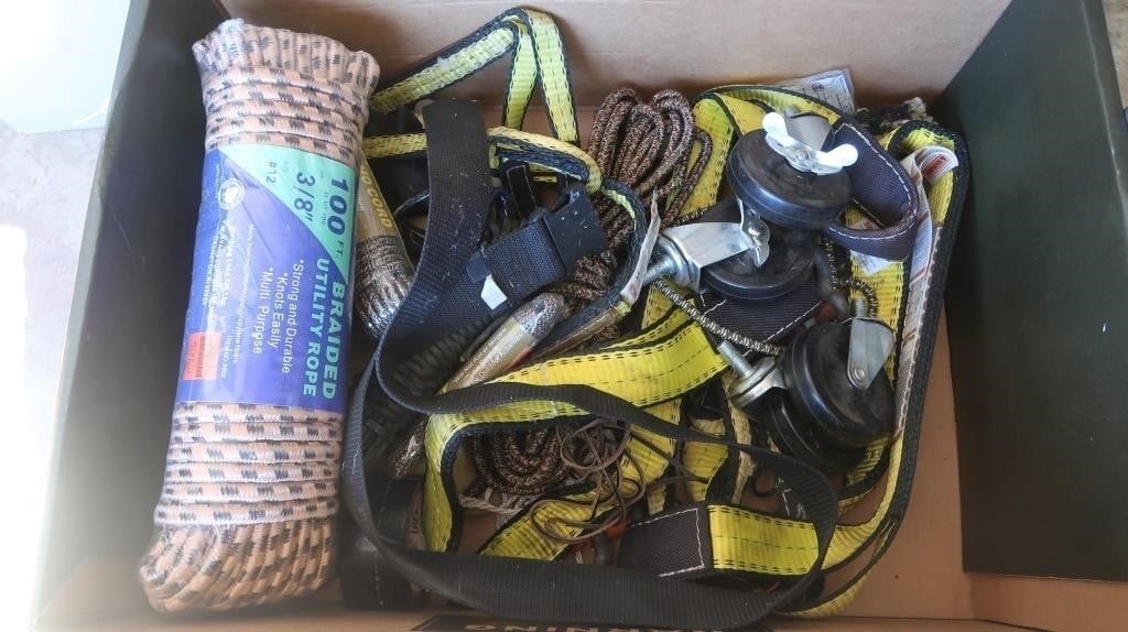 NIP Braided Utility Rope, Casters, Towing Strap