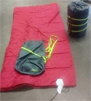 2 Red Coleman sleeping bags