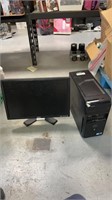 DELL COMPUTER TOWER AND 22in MONITOR (no cables)