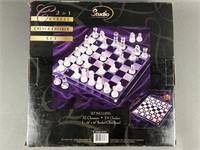 2 in 1 Crystal Chess and Checkers Set