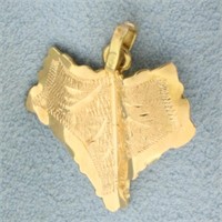 Native American Arrowhead Charm or Pendant in 18k