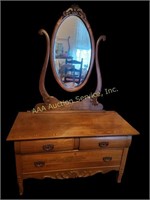 Dresser with mirror 45 x 19 x 68 , good condition
