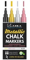 Kassa Metallic Liquid Chalk Markers (4 Pack -