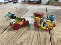 Early Fisher Price All Wood Pull Toys