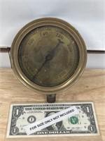 Antique Brass Star pressure gauge pat. 1889