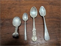 59.7 grams, sterling spoons