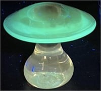 Vintage Art Glass Glowy Mushroom