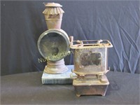Vintage cast iron Game Junior, railroad stove