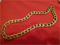 Very Large Chunky Goldtone Chain Necklace