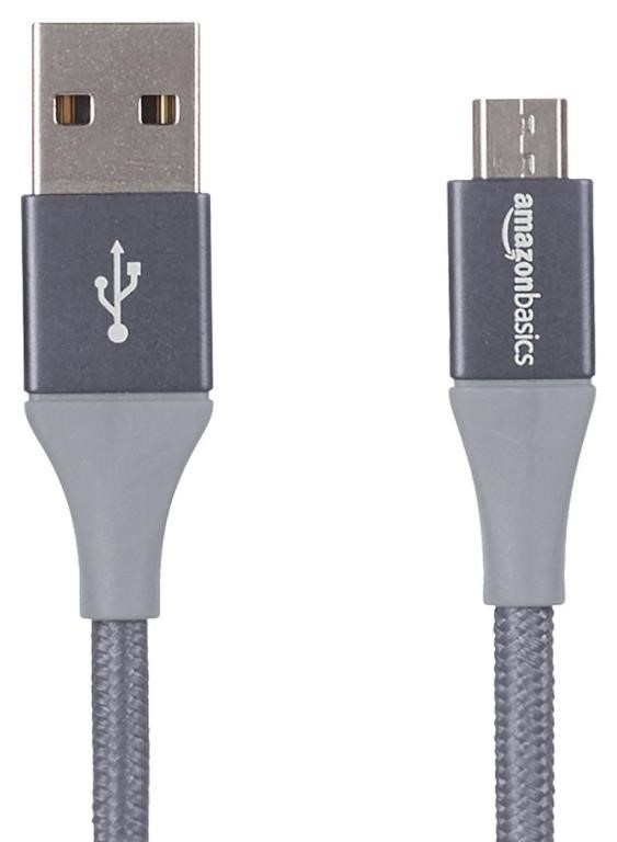 Amazon Basics Double Braided Nylon USB 2.0 A to