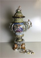Ornate Porcelain Urn