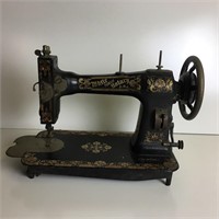 Antique White Family Rotary Sewing Machine
