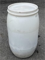 Plastic 55 Gallon Drum w/Air-Tight Lid LIKE NEW!
