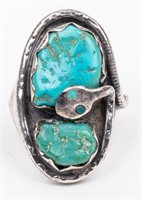 Jewelry Sterling Silver Effie Turquoise Men's Ring