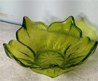 Vintage light green flower bowl