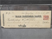 1898 Yale Ntl Bank $249.29  Cancelled check