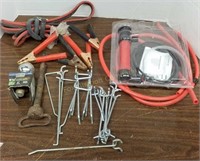 Jumper Cables, Garden Tools, Pegs, Ball & Hitch