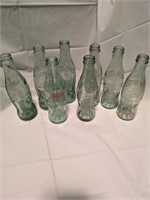 Set of 8 Coke Bottles