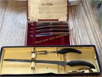 Friodur steak knives plus carving set