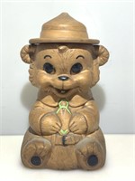 1960 Twin Winton Smokey Bear Cookie Jar - Made in