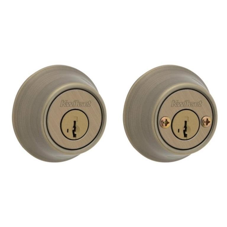 C2440  Kwikset 665 Deadbolt, Antique Brass