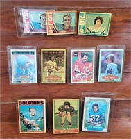 (10) 70s & 80s Era Football Cards - Walter Payton,