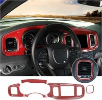 Dodge Charger Red Carbon Fiber Trim