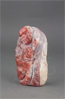 Chinese Shoushan Stone Carved Lohan Figure