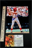 Autographed Pictures Signed by Johnny Bench