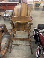 WOODEN HIGH CHAIR