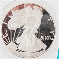 Coin 2005 Silver Eagle Proof 1 Ounce .999 Silver