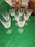 Vtg. Waterford Crystal Lismore Goblet Lot