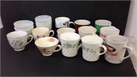Assorted mugs, cups and bowls