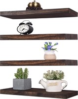 HXSWY Rustic Wood Floating Shelves for Wall Decor