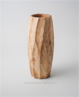 Large wooden vase (not water safe) appx size is
