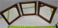 Antique Folding Shaving Mirror